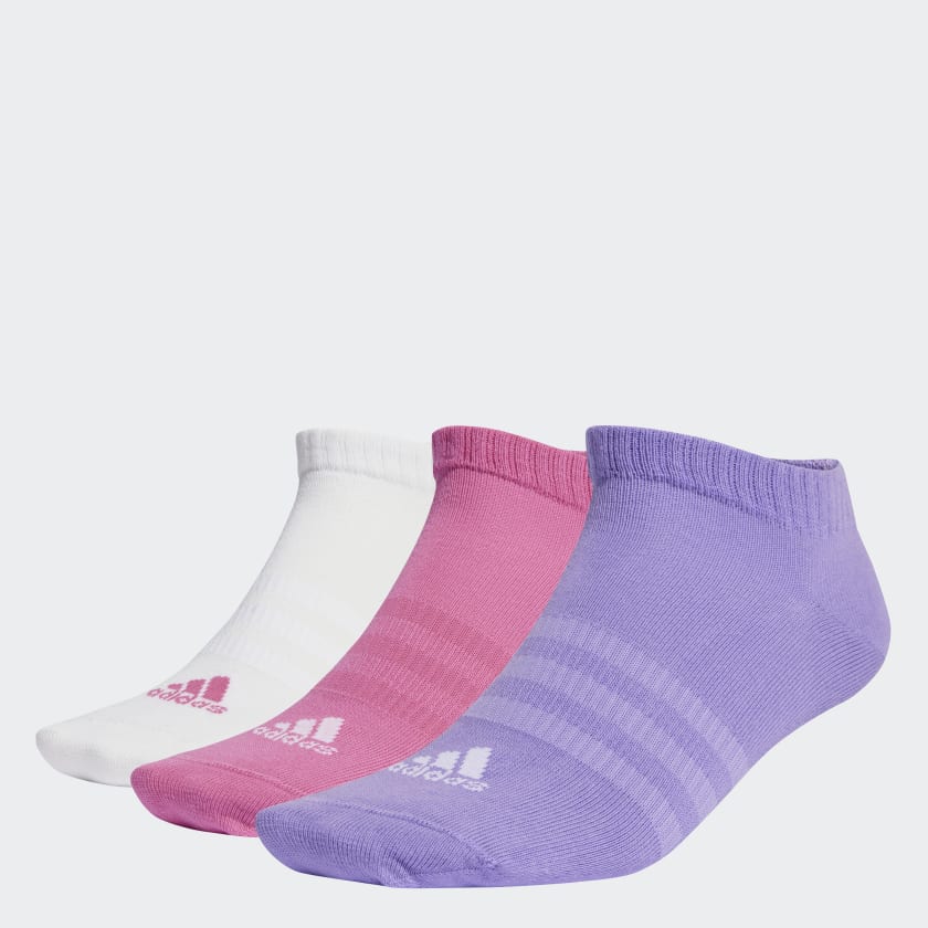 Adidas Thin and Light Sportswear Low-Cut Socks 3 Pairs PINK | Adidas | IC1339