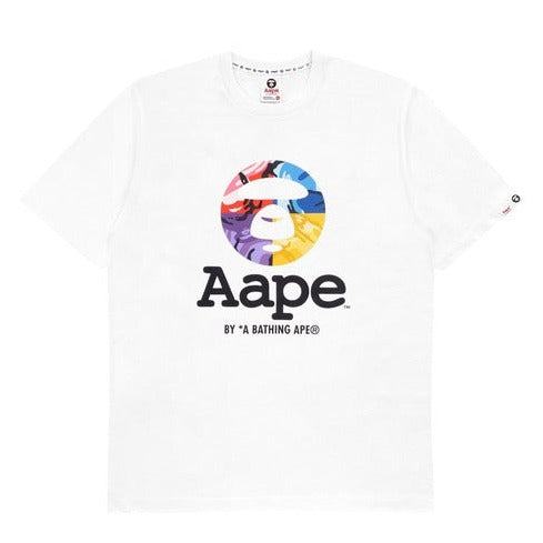 AAPE SHORT SLEEVE TEE BOXY FIT WHITE AAPE