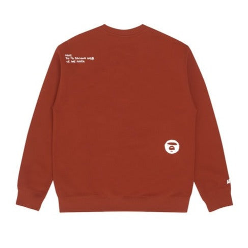 AAPER "Bling Bling" CREW NECK SWEATER BROWN AAPE