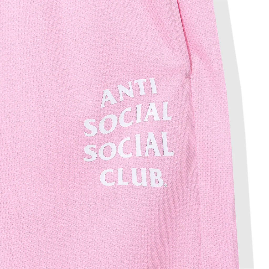 ASSC Never Made The Team Pink Mesh Shorts Anti Social Social Club