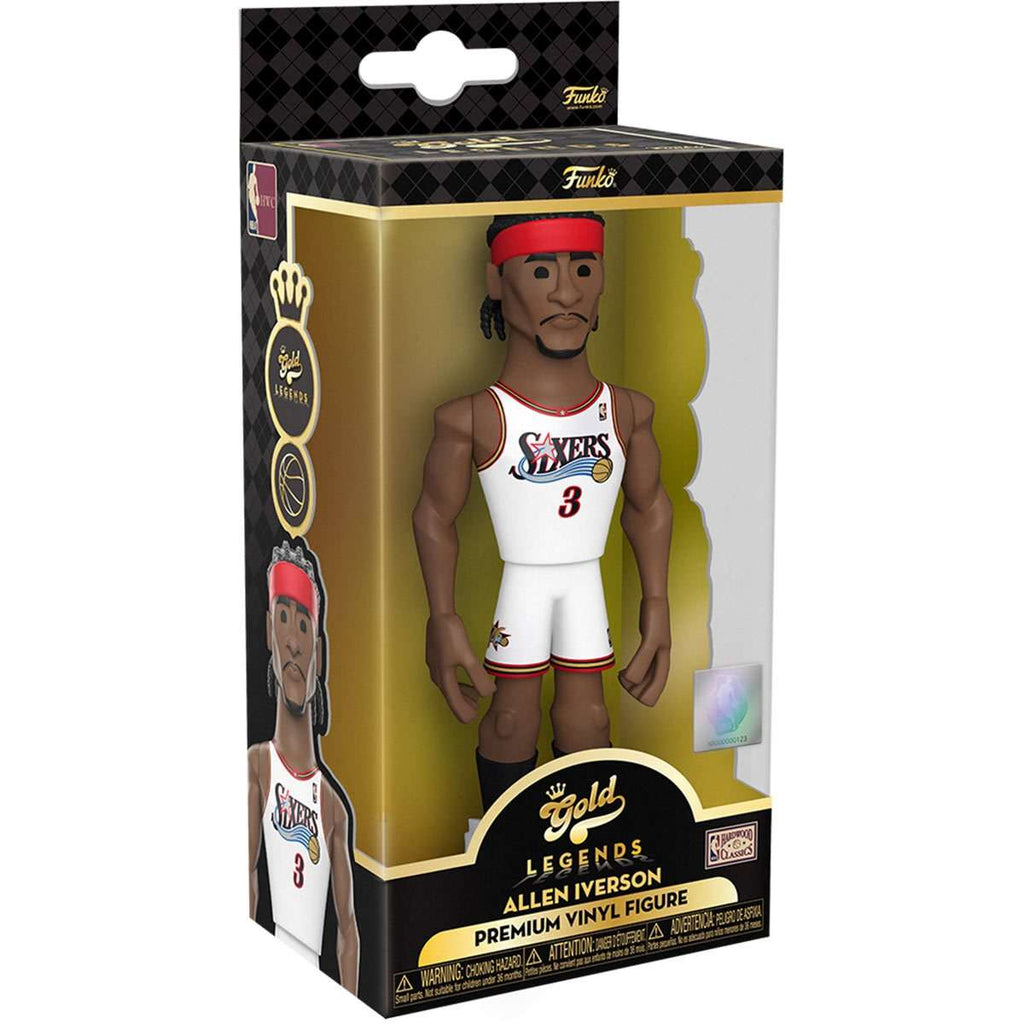 Gold 5" NBA LG: 76ers - Allen Iverson with Chase Funko