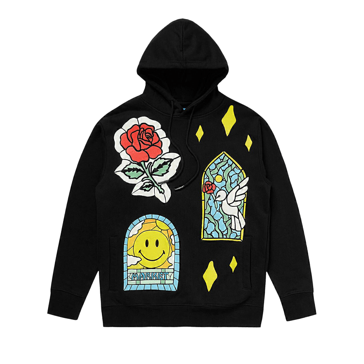 Smiley Cathedral Glass Hoodie MARKET