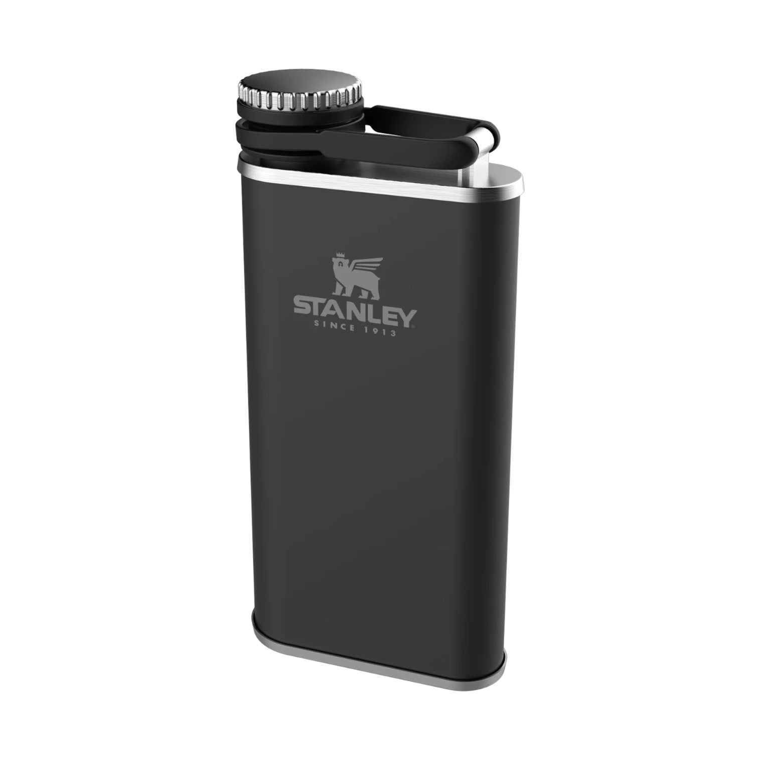 Stanley Classic Easy Fill Wide Mouth Flask | 0.23L Matte Black Pebble | Accessories | STANLEY | 10-00837-127 Stanley Classic Easy Fill Wide Mouth Flask | 0.23L Matte Black Pebble | Accessories | STANLEY | 10-00837-127