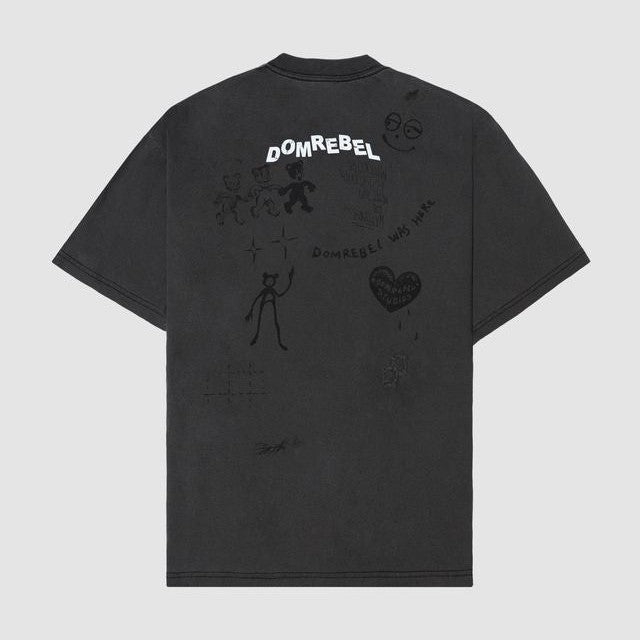 PLAY SKETCH - T-SHIRT Faded Black | Unisex Apparel | Domrebel | PLAY SKETCH - T-SHIRT Faded Black PLAY SKETCH - T-SHIRT Faded Black | Unisex Apparel | Domrebel | PLAY SKETCH - T-SHIRT Faded Black