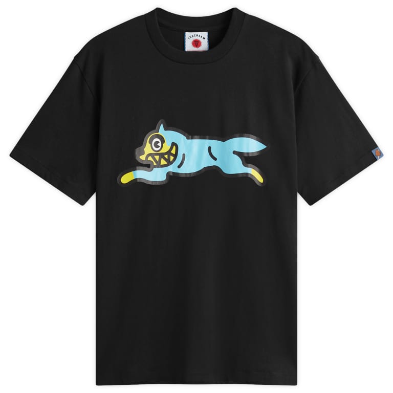 ICECREAM Running Dog T-Shirt Black | Unisex Apparel | BBC | IC24236 ICECREAM Running Dog T-Shirt Black | Unisex Apparel | BBC | IC24236