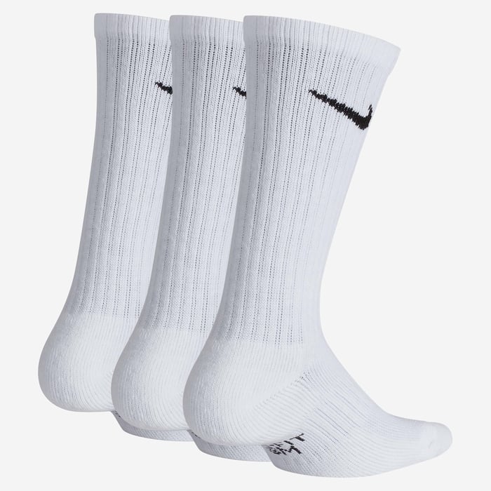 Nike Everyday Cushioned Crew Socks (3 Pairs) | Accessories | NIKE | SX6842-100 Nike Everyday Cushioned Crew Socks (3 Pairs) | Accessories | NIKE | SX6842-100