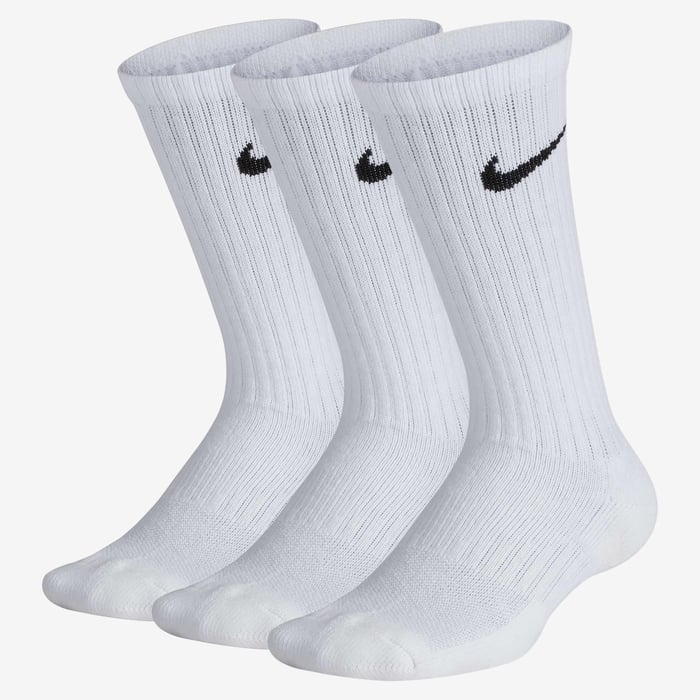 Nike Everyday Cushioned Crew Socks (3 Pairs) | Accessories | NIKE | SX6842-100 Nike Everyday Cushioned Crew Socks (3 Pairs) | Accessories | NIKE | SX6842-100