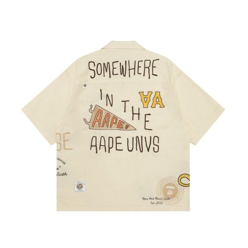 AAPE SHORT SLEEVE SHIRT | Men's Apparel | AAPE | AAPSRM8525XXOIVN AAPE SHORT SLEEVE SHIRT | Men's Apparel | AAPE | AAPSRM8525XXOIVN