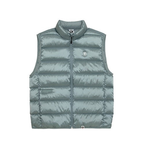 AAPE NOW DOWN VEST Grey Blue | Men's Apparel | AAPE | AAPDNM7719XXPGYK AAPE NOW DOWN VEST Grey Blue | Men's Apparel | AAPE | AAPDNM7719XXPGYK