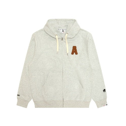 AAPE MAIN ZIP UP HOODIE Heather White | Men's Apparel | AAPE | AAPSWMC378XAPWH2 AAPE MAIN ZIP UP HOODIE Heather White | Men's Apparel | AAPE | AAPSWMC378XAPWH2