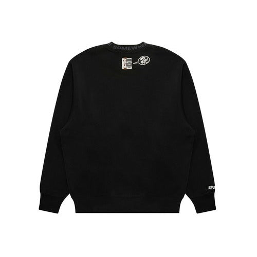 AAPE MAIN CREW NECK SWEAT BLACK | Men's Apparel | AAPE | AAPSWMC380XXPBKX AAPE MAIN CREW NECK SWEAT BLACK | Men's Apparel | AAPE | AAPSWMC380XXPBKX