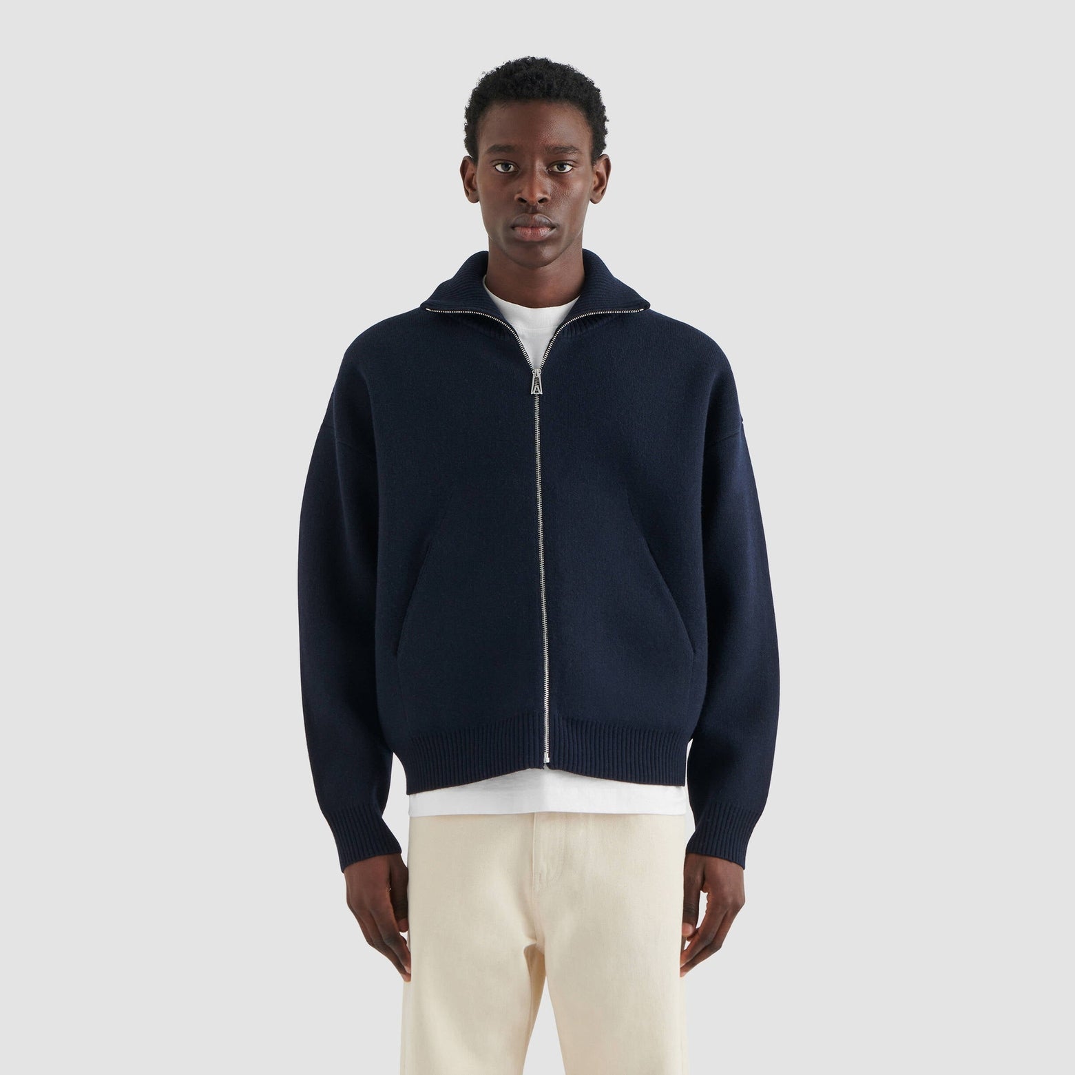 Core Zip-Up Sweater Navy | Men's Apparel | AXEL ARIGATO | A2143001 Core Zip-Up Sweater Navy | Men's Apparel | AXEL ARIGATO | A2143001