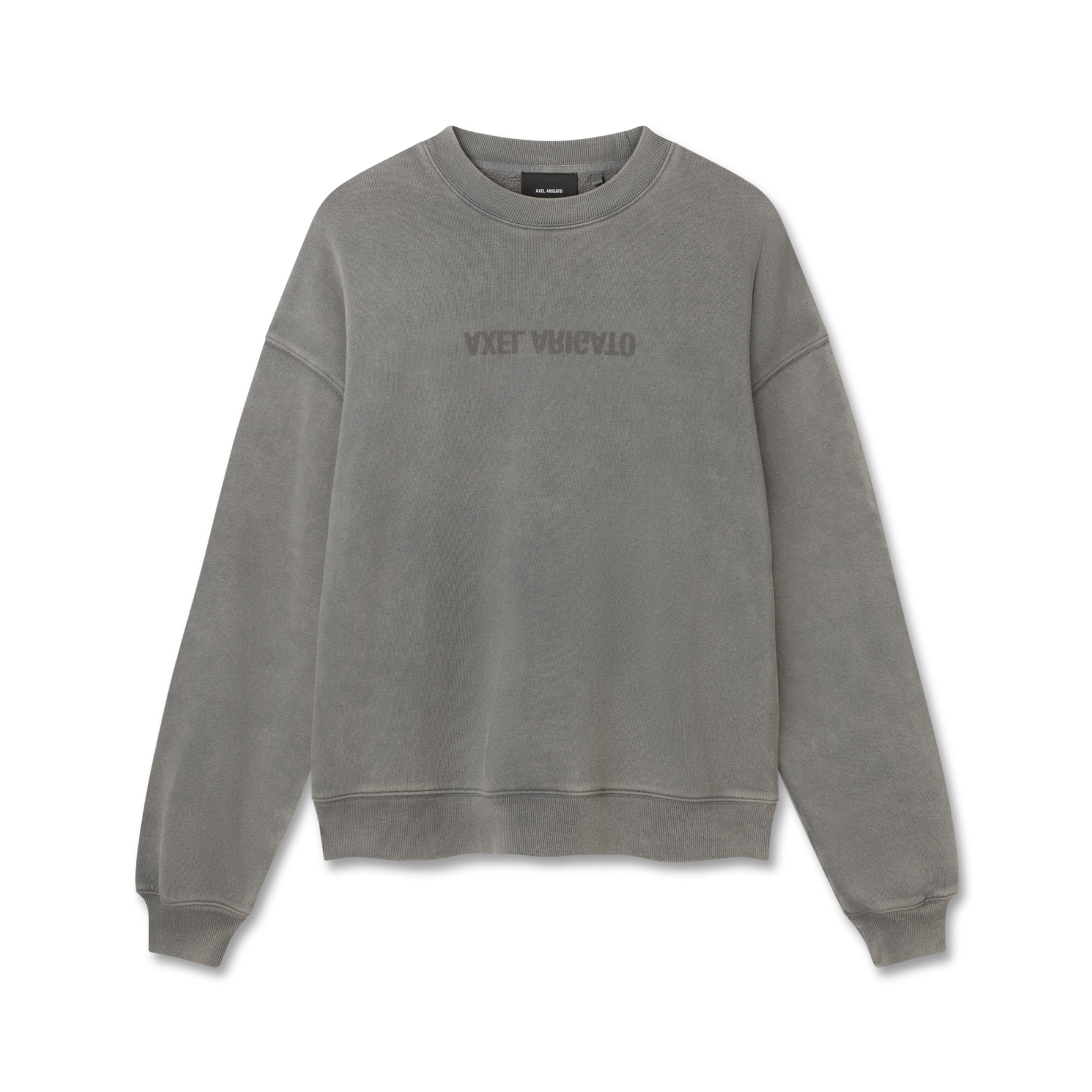 Distort Washed Sweatshirt Steel Grey | Men's Apparel | AXEL ARIGATO | A3122001 Distort Washed Sweatshirt Steel Grey | Men's Apparel | AXEL ARIGATO | A3122001