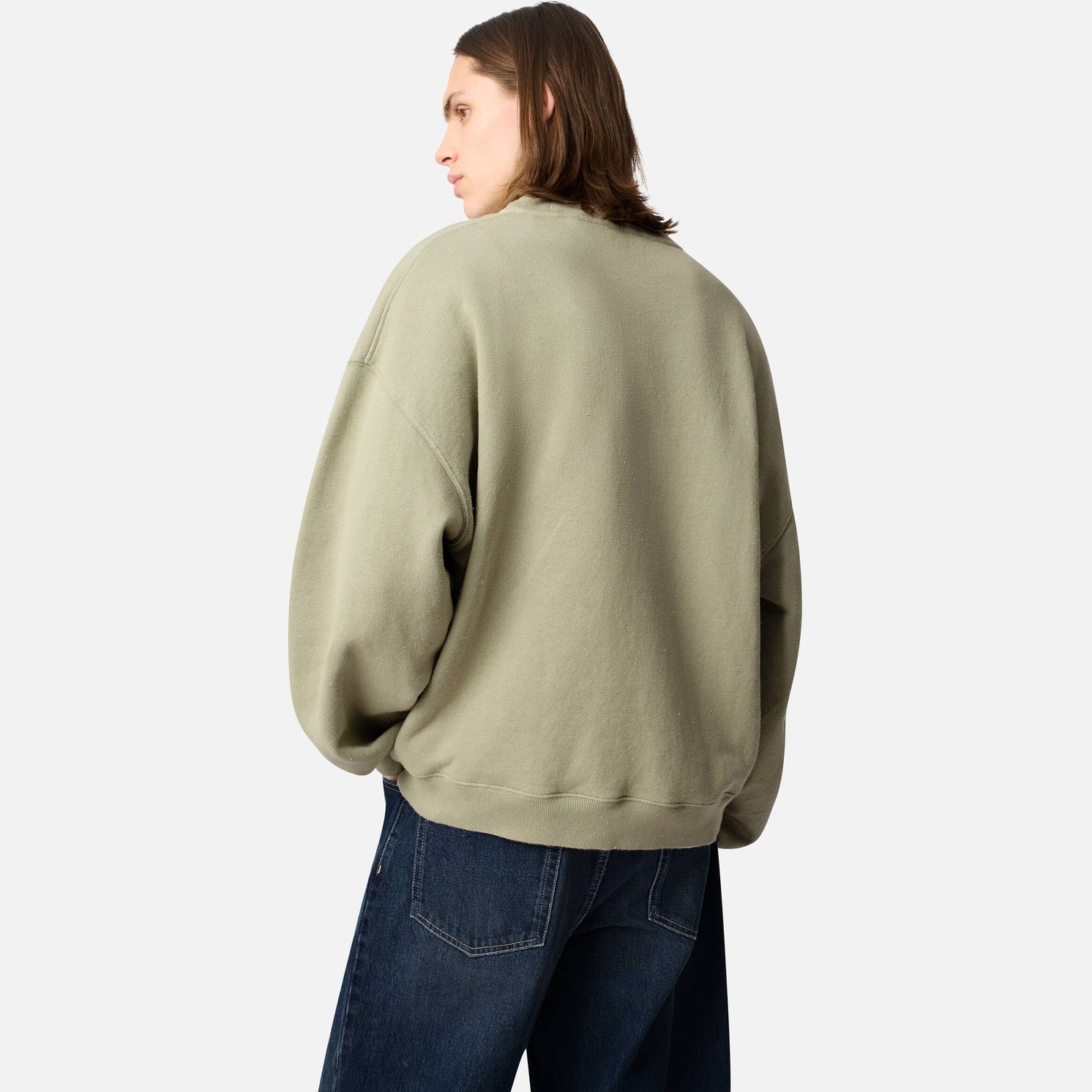Distort Washed Sweatshirt Dusty Green | Men's Apparel | AXEL ARIGATO | A3122006 Distort Washed Sweatshirt Dusty Green | Men's Apparel | AXEL ARIGATO | A3122006