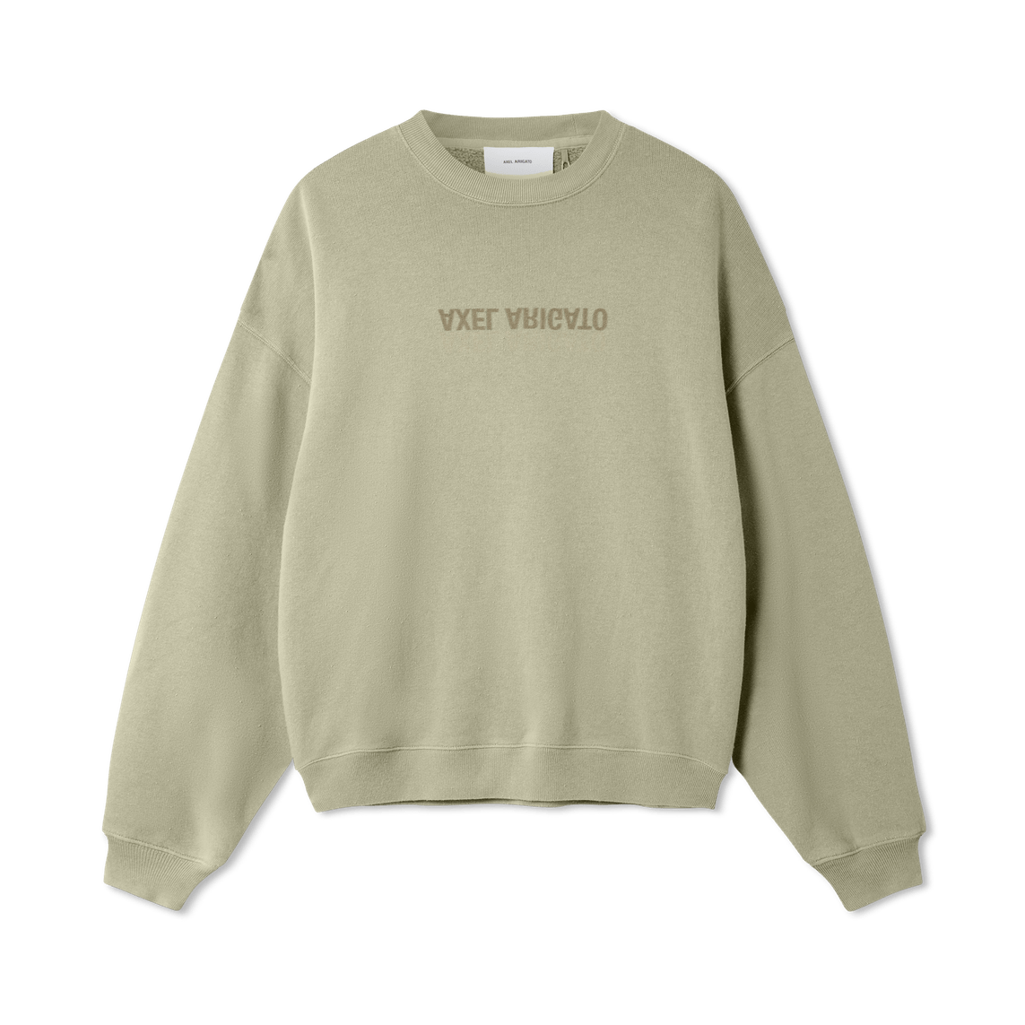 Distort Washed Sweatshirt Dusty Green | Men's Apparel | AXEL ARIGATO | A3122006 Distort Washed Sweatshirt Dusty Green | Men's Apparel | AXEL ARIGATO | A3122006