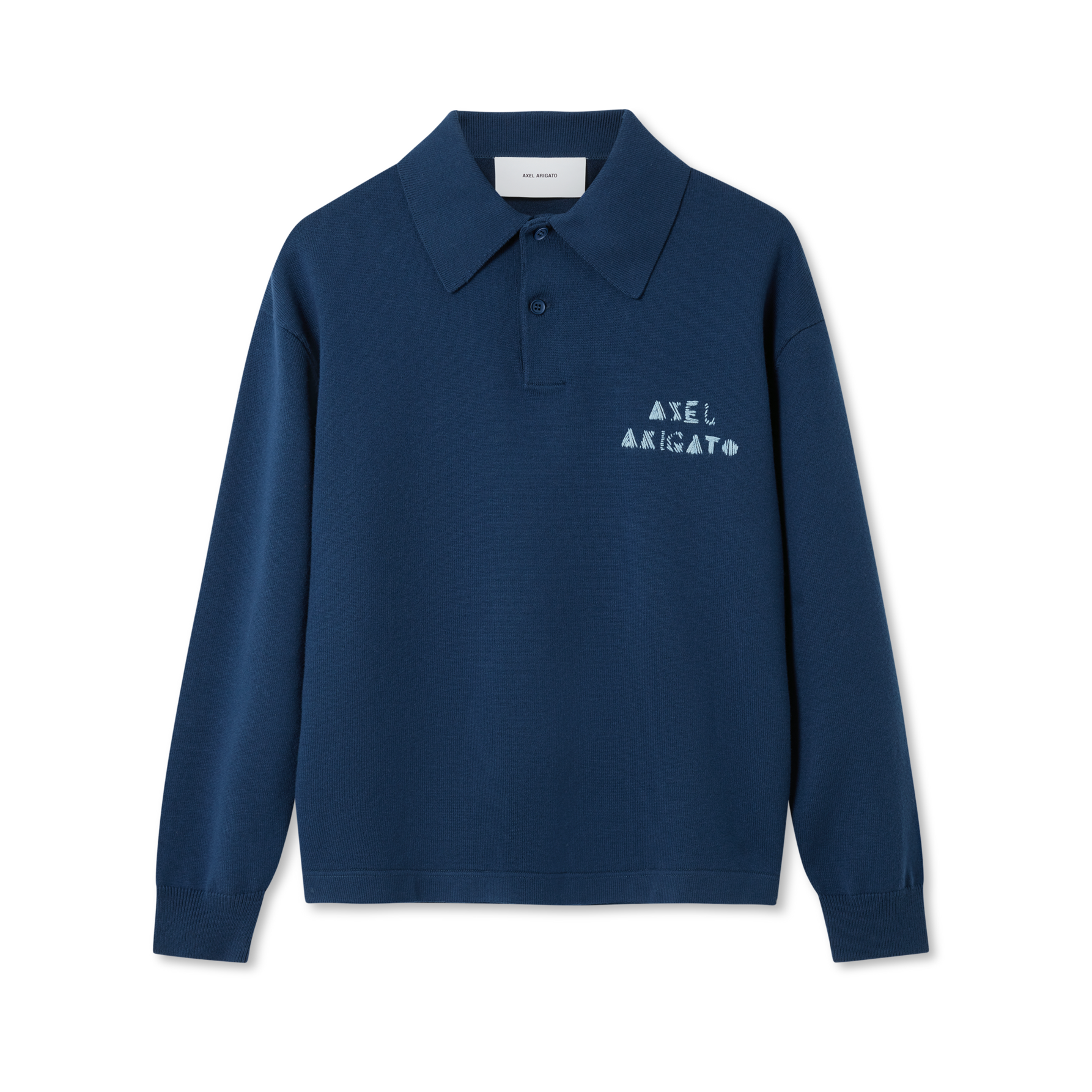 Frey Polo Sweater Navy | Unisex Apparel | AXEL ARIGATO | A3315002 Frey Polo Sweater Navy | Unisex Apparel | AXEL ARIGATO | A3315002