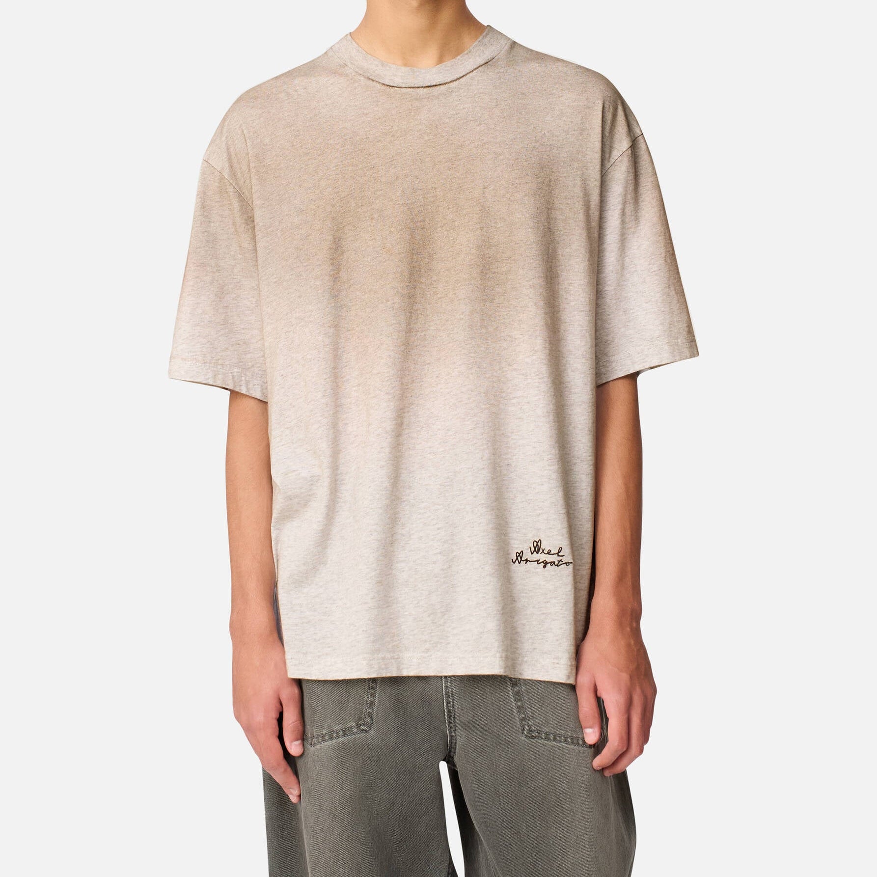 Saba Spray T-Shirt Grey Melange | Men's Apparel | AXEL ARIGATO | A3860003 Saba Spray T-Shirt Grey Melange | Men's Apparel | AXEL ARIGATO | A3860003