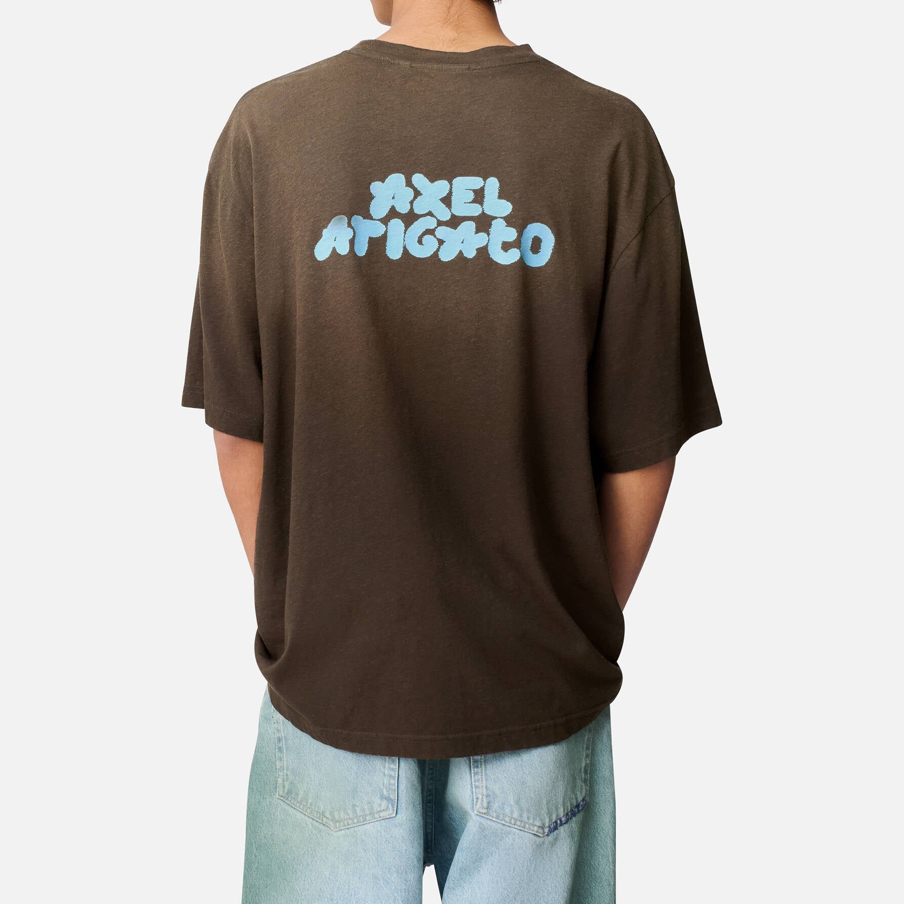 Bubble Reverse T-Shirt Dark Brown | Men's Apparel | AXEL ARIGATO | A3861001 Bubble Reverse T-Shirt Dark Brown | Men's Apparel | AXEL ARIGATO | A3861001