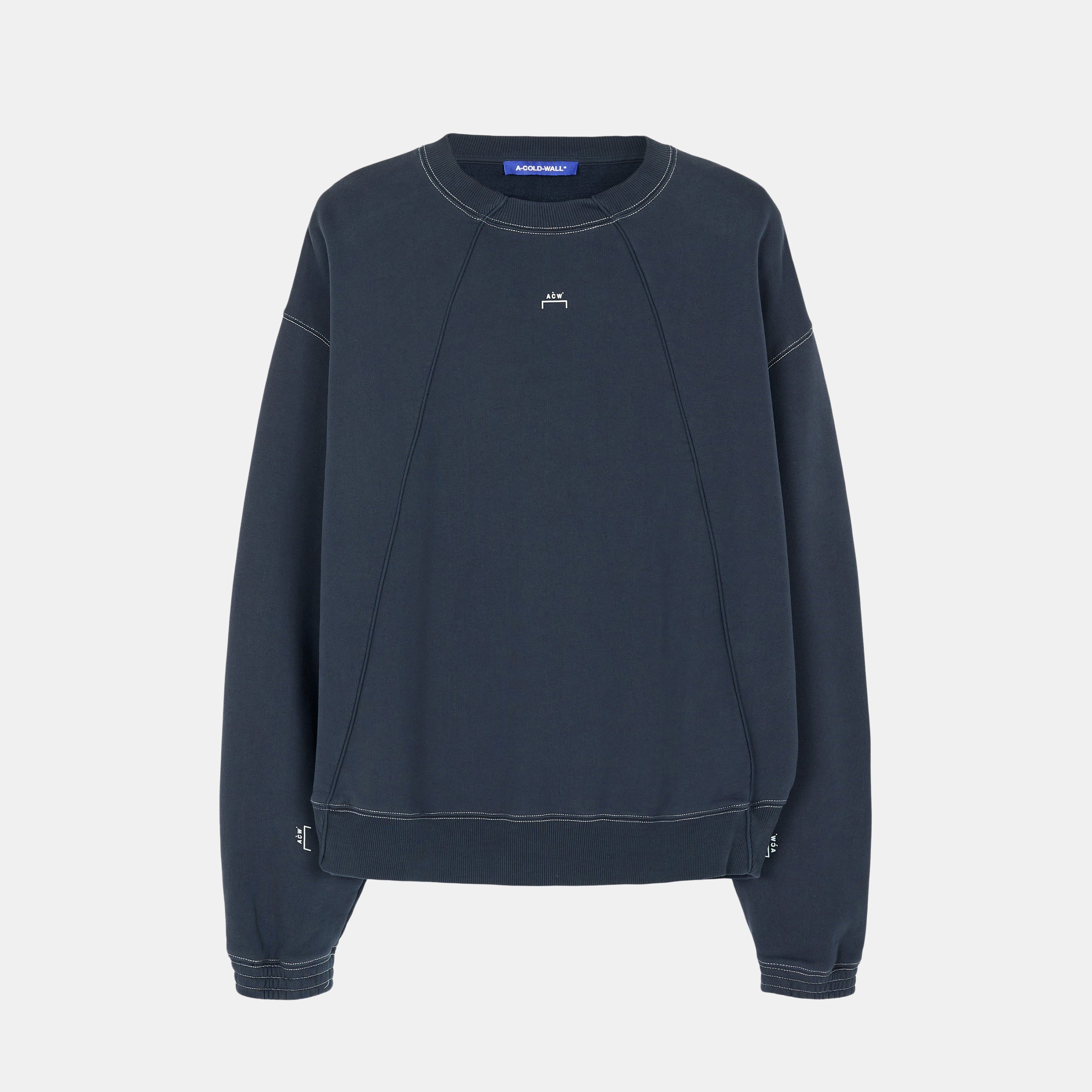 Knitted MILLBANK CREWNECK BLUE | Men's Apparel | A-COLD-WALL | ACWMW230 BLU Knitted MILLBANK CREWNECK BLUE | Men's Apparel | A-COLD-WALL | ACWMW230 BLU