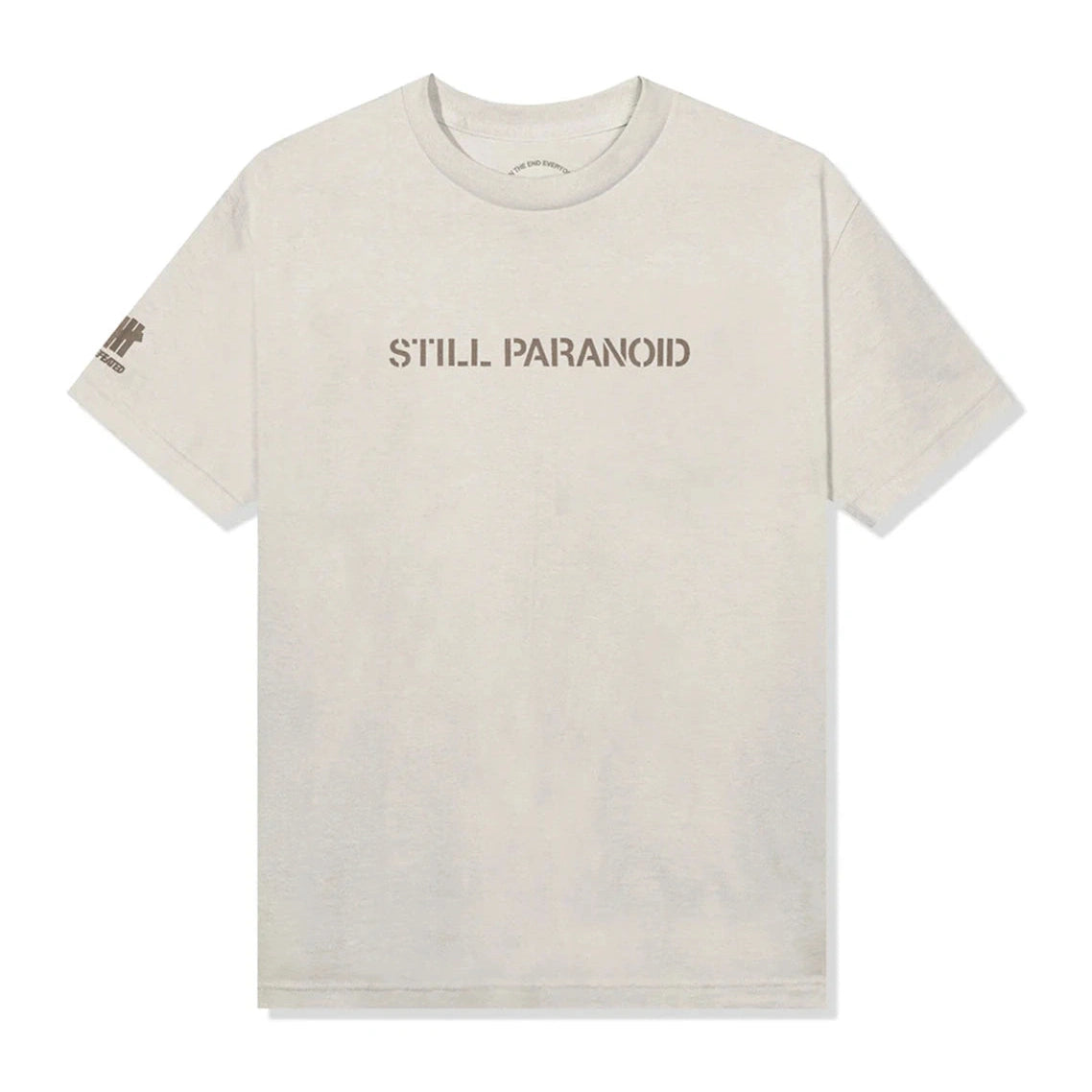 Anti Social Social Club x Undefeated Still Paranoid Tee Light Sand SolesStoleMySoul