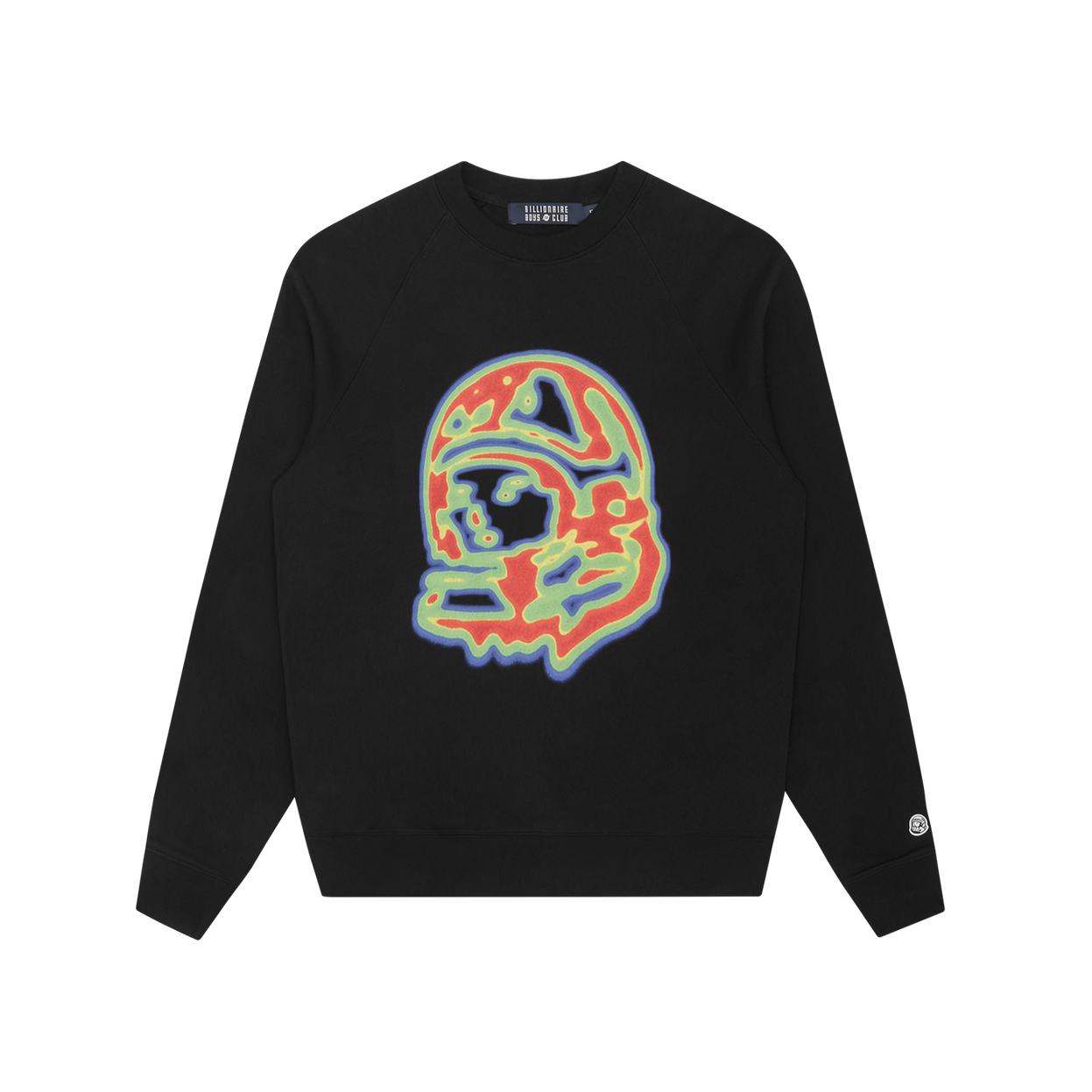 HEAT MAP HELMET LOGO CREWNECK BLACK SolesStoleMySoul heat-map-helmet-logo-crewneck-black-solesstolemysoul