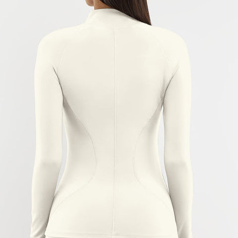Recycled Soft skin Fitted Running Top Ivory | Women's Apparel | THEGIVINGMOVEMENT | S116V14IVWM_2 Recycled Soft skin Fitted Running Top Ivory | Women's Apparel | THEGIVINGMOVEMENT | S116V14IVWM_2