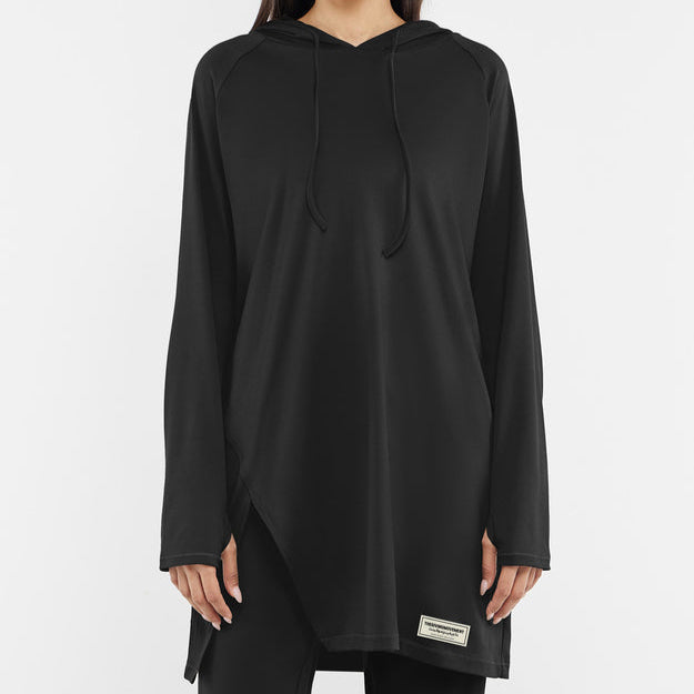 Recycled Soft skin Oversized Sports Top Pitch Black | Women's Apparel | THEGIVINGMOVEMENT | S1199V14PBWM_2 Recycled Soft skin Oversized Sports Top Pitch Black | Women's Apparel | THEGIVINGMOVEMENT | S1199V14PBWM_2