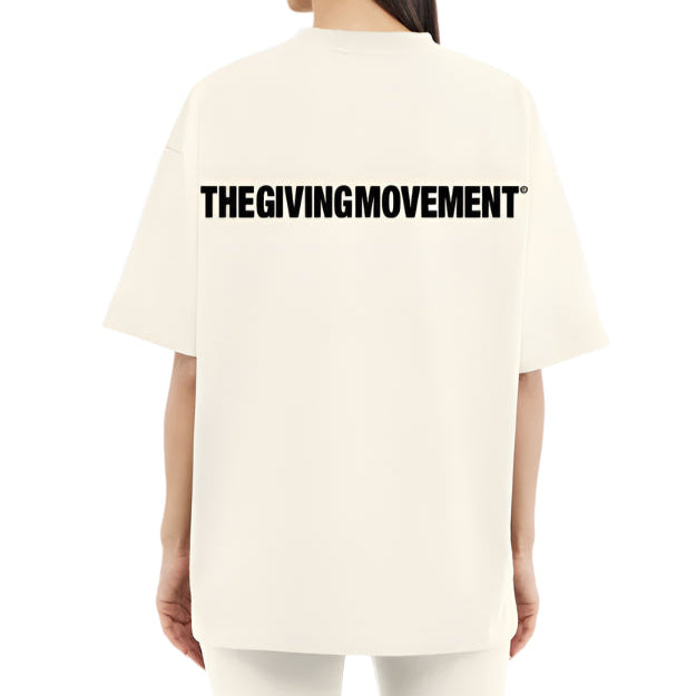 Organic Cotton Jersey Oversized T-Shirt Ivory | Unisex Apparel | THEGIVINGMOVEMENT | S14CJV14IVWM_1 Organic Cotton Jersey Oversized T-Shirt Ivory | Unisex Apparel | THEGIVINGMOVEMENT | S14CJV14IVWM_1