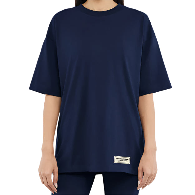 Organic Cotton Jersey Oversized T-Shirt Navy | Unisex Apparel | THEGIVINGMOVEMENT | S14CJV14NVYWM_1 Organic Cotton Jersey Oversized T-Shirt Navy | Unisex Apparel | THEGIVINGMOVEMENT | S14CJV14NVYWM_1