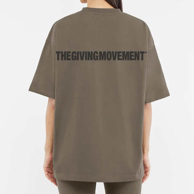 Organic Cotton Jersey Oversized T-Shirt Truffle | Unisex Apparel | THEGIVINGMOVEMENT | S14CJV14TRFWM_1 Organic Cotton Jersey Oversized T-Shirt Truffle | Unisex Apparel | THEGIVINGMOVEMENT | S14CJV14TRFWM_1