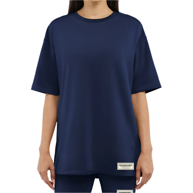 Oversized Contrast Back Print T- Shirt Navy | Unisex Apparel | THEGIVINGMOVEMENT | S14V14NVYWM_1 Oversized Contrast Back Print T- Shirt Navy | Unisex Apparel | THEGIVINGMOVEMENT | S14V14NVYWM_1