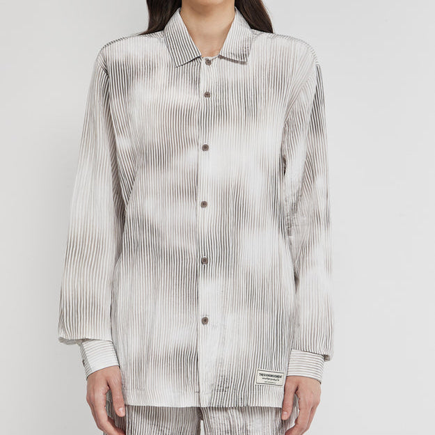 Recycled Textured Satin Stripe Long Sleeve Shirt Truffle | Women's Apparel | THEGIVINGMOVEMENT | S1701V14TRFWM_2 Recycled Textured Satin Stripe Long Sleeve Shirt Truffle | Women's Apparel | THEGIVINGMOVEMENT | S1701V14TRFWM_2