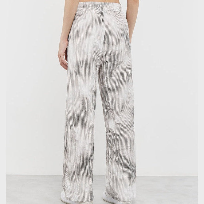 Recycled Textured Satin 30 inch Stripe Wide Leg Pants Truffle | Women's Apparel | THEGIVINGMOVEMENT | S1753V14TRFWM_2 Recycled Textured Satin 30 inch Stripe Wide Leg Pants Truffle | Women's Apparel | THEGIVINGMOVEMENT | S1753V14TRFWM_2