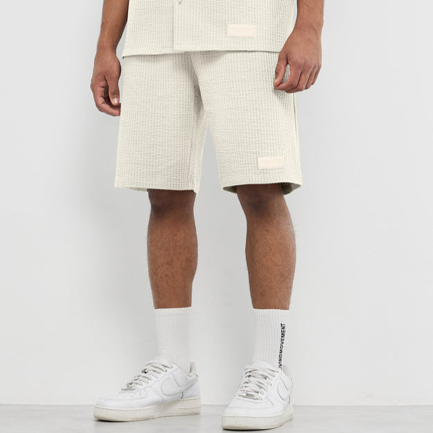 Textured Cotton 10 inch Shorts Ivory | Men's Apparel | THEGIVINGMOVEMENT | S1761V14IVMN_2 Textured Cotton 10 inch Shorts Ivory | Men's Apparel | THEGIVINGMOVEMENT | S1761V14IVMN_2