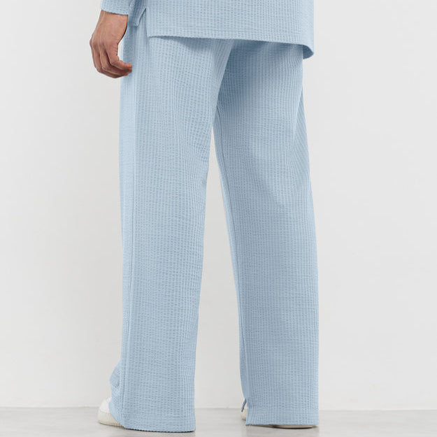 Textured Cotton 30 inch Wide Leg Pants POWDER BLUE | Unisex Apparel | THEGIVINGMOVEMENT | S1762V14PWB Textured Cotton 30 inch Wide Leg Pants POWDER BLUE | Unisex Apparel | THEGIVINGMOVEMENT | S1762V14PWB
