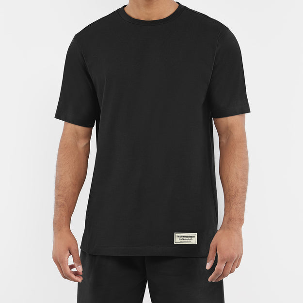 Organic Cotton Jersey Regular Fit T-Shirt Pitch Black | Unisex Apparel | THEGIVINGMOVEMENT | S178CJV14PB Organic Cotton Jersey Regular Fit T-Shirt Pitch Black | Unisex Apparel | THEGIVINGMOVEMENT | S178CJV14PB