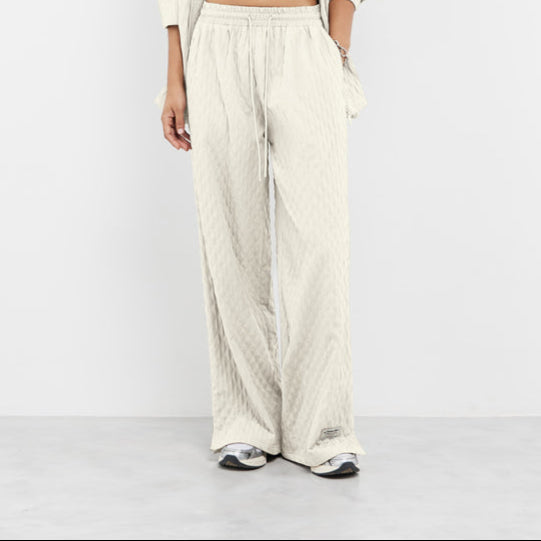 Textured Cotton 30 inch Wide Leg Pants IVORY | Unisex Apparel | THEGIVINGMOVEMENT | S1762V14IVX Textured Cotton 30 inch Wide Leg Pants IVORY | Unisex Apparel | THEGIVINGMOVEMENT | S1762V14IVX