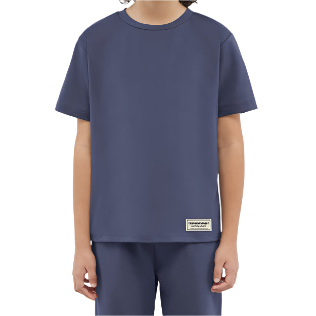 Recycled Soft skin Regular Fit T-shirt Blue Marine | Kids Apparel | THEGIVINGMOVEMENT | S203V14BMABY_2 Recycled Soft skin Regular Fit T-shirt Blue Marine | Kids Apparel | THEGIVINGMOVEMENT | S203V14BMABY_2