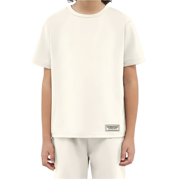 Recycled Soft skin Regular Fit T-shirt Ivory | Kids Apparel | THEGIVINGMOVEMENT | S203V14IVBY_2 Recycled Soft skin Regular Fit T-shirt Ivory | Kids Apparel | THEGIVINGMOVEMENT | S203V14IVBY_2