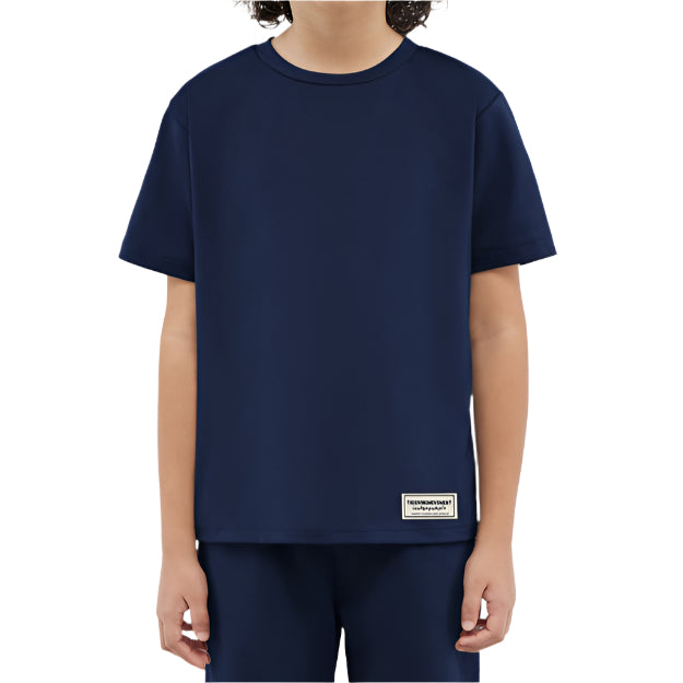 Recycled Soft skin Regular Fit T-shirt Navy | Kids Apparel | THEGIVINGMOVEMENT | S203V14NVYBY_1 Recycled Soft skin Regular Fit T-shirt Navy | Kids Apparel | THEGIVINGMOVEMENT | S203V14NVYBY_1
