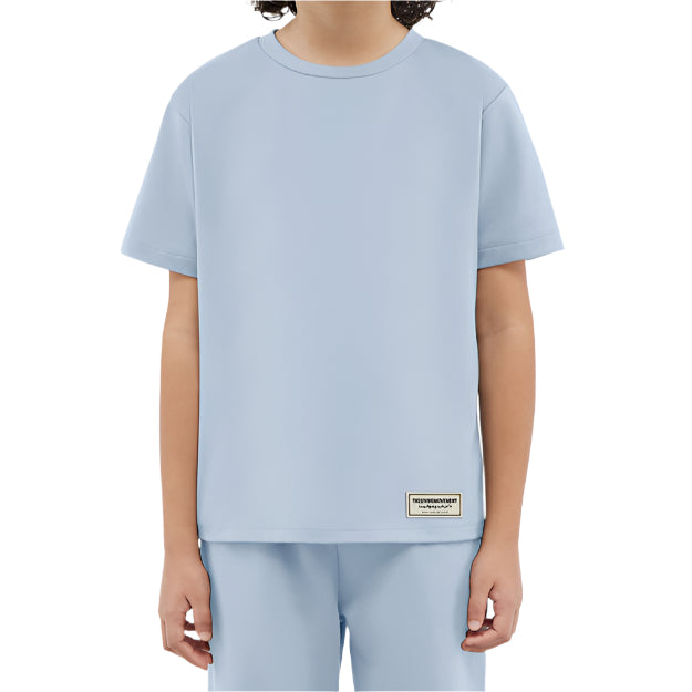 Recycled Soft skin Regular Fit T-shirt Powder Blue | Kids Apparel | THEGIVINGMOVEMENT | S203V14PWB Recycled Soft skin Regular Fit T-shirt Powder Blue | Kids Apparel | THEGIVINGMOVEMENT | S203V14PWB