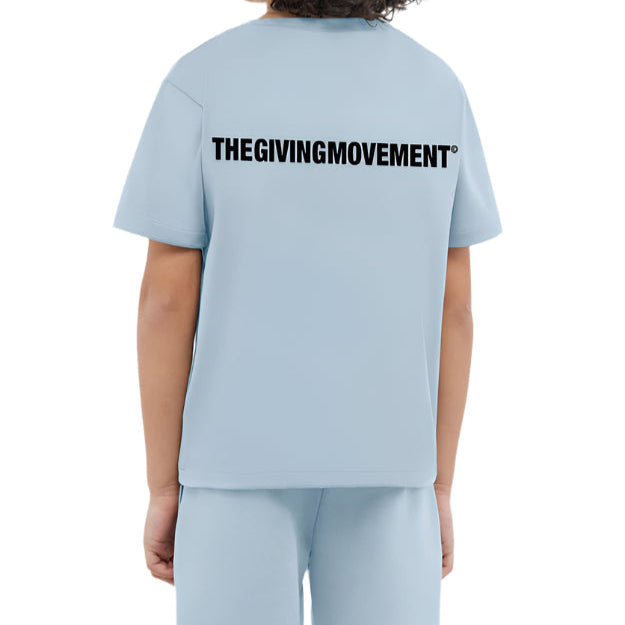 Recycled Soft skin Regular Fit T-shirt Powder Blue | Kids Apparel | THEGIVINGMOVEMENT | S203V14PWB Recycled Soft skin Regular Fit T-shirt Powder Blue | Kids Apparel | THEGIVINGMOVEMENT | S203V14PWB