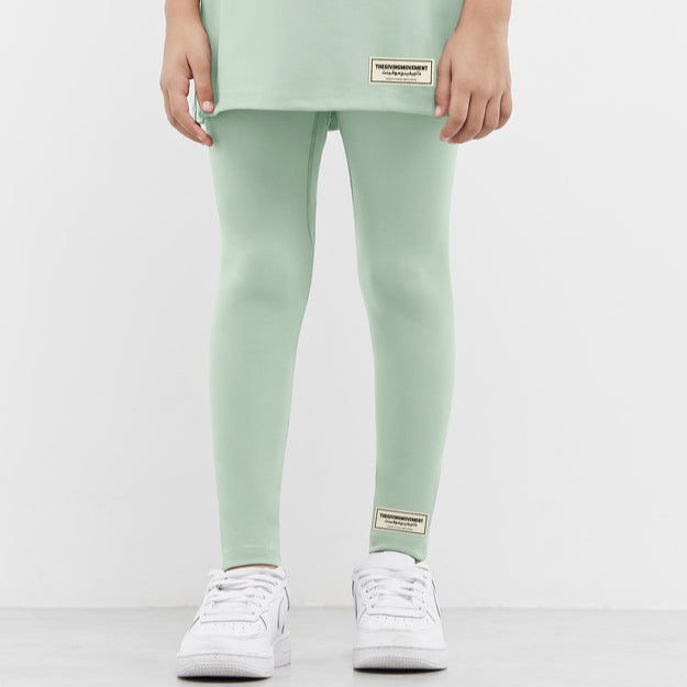 Recycled Soft skin Teen Leggings Milky Mint | Kids Apparel | THEGIVINGMOVEMENT | S204TEENV14MMIGR_1 Recycled Soft skin Teen Leggings Milky Mint | Kids Apparel | THEGIVINGMOVEMENT | S204TEENV14MMIGR_1