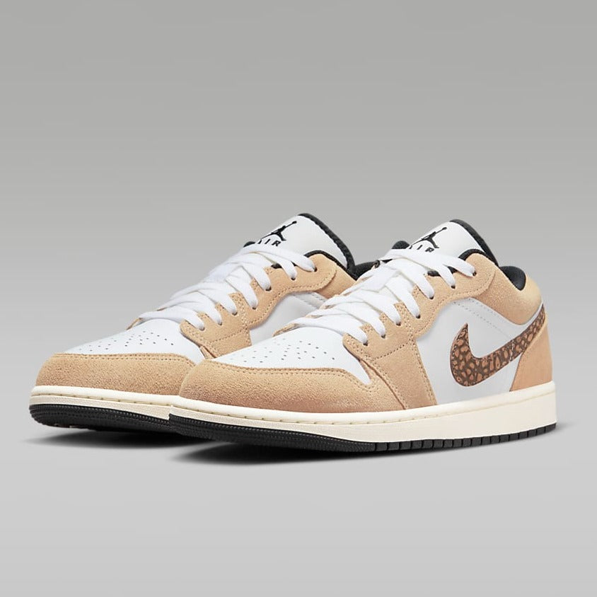 Low Se Jordan 1s Brown And White AIR JORDAN LOW BROWN ELEPHANT
