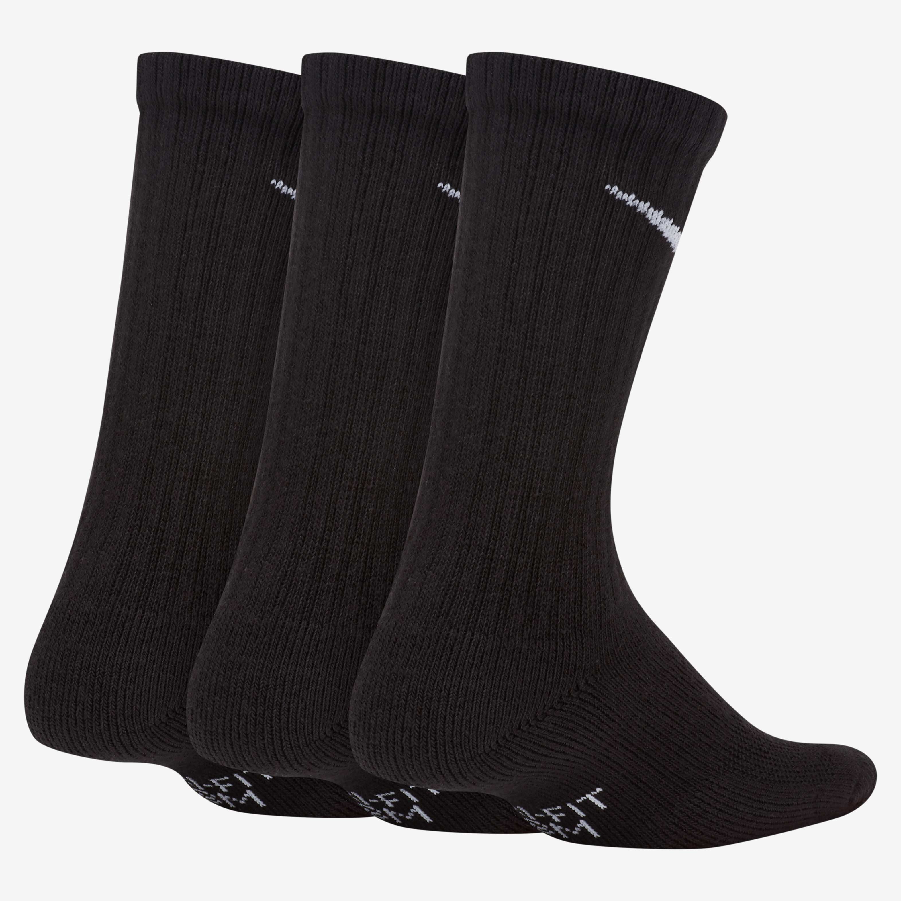Nike Everyday Kids' Cushioned Crew Socks (3 Pairs) | Accessories | NIKE | SX6842-010 Nike Everyday Kids' Cushioned Crew Socks (3 Pairs) | Accessories | NIKE | SX6842-010