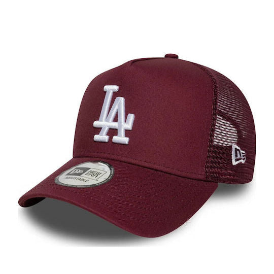 La Dodgers Mlb League Essential Dark Red 9forty A-frame Trucker Adjustable | Accessories | NEW ERA | 60691401