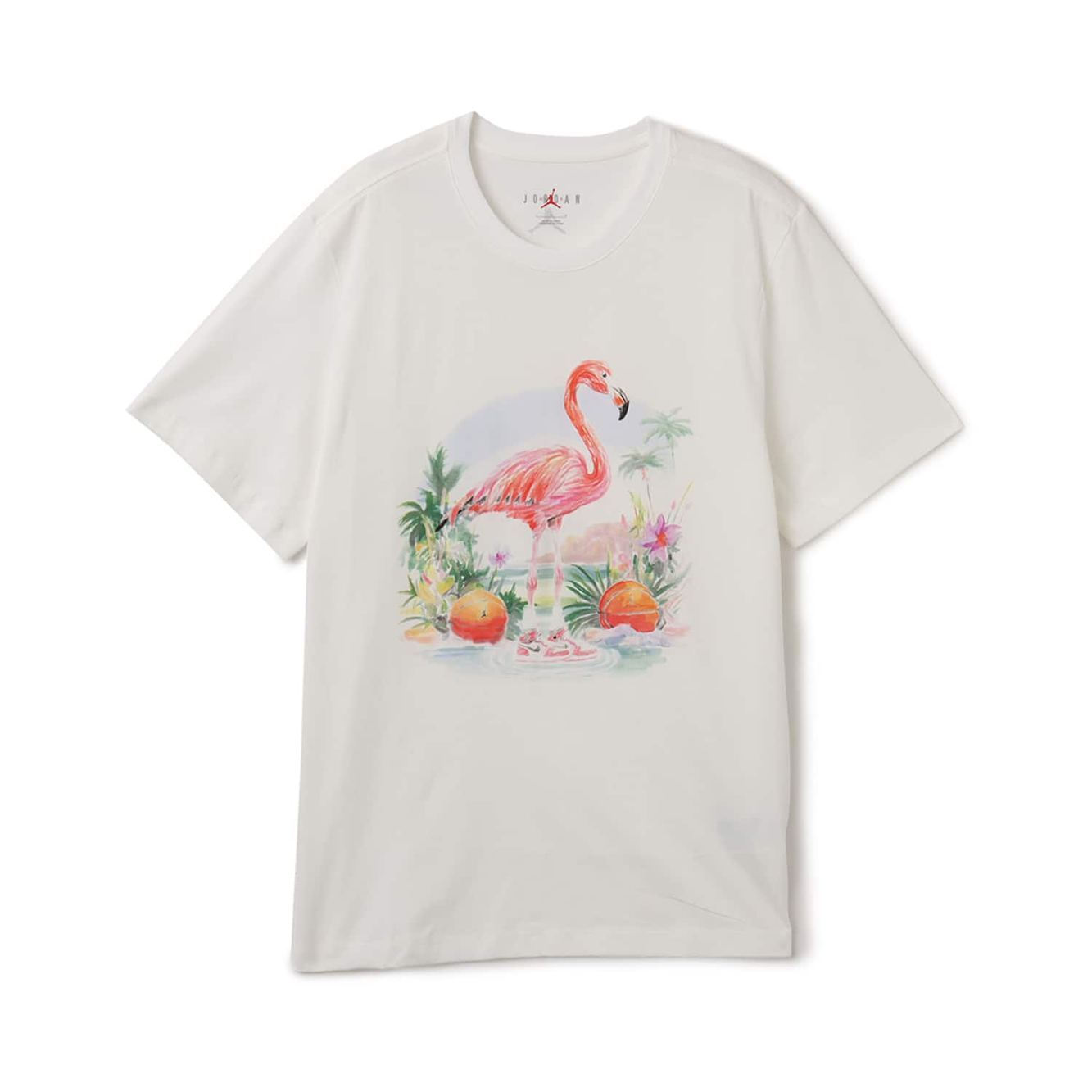 MJ FLT ESS FLMNGO SS CREW WHITE/BLACK | Men's Apparel | Jordan | HJ2399-100 MJ FLT ESS FLMNGO SS CREW WHITE/BLACK | Men's Apparel | Jordan | HJ2399-100