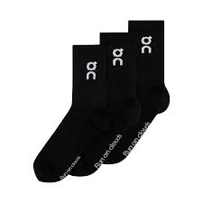 Logo Sock High 3P 1 U Black | Accessories | On | Logo Sock High 3P 1 U Black