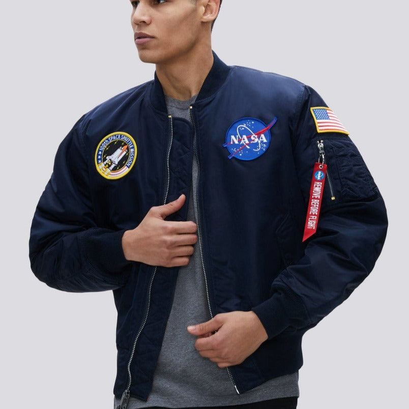 L-2B NASA GEN II FLIGHT JACKET REPLICA BLUE – SolesStoleMySoul