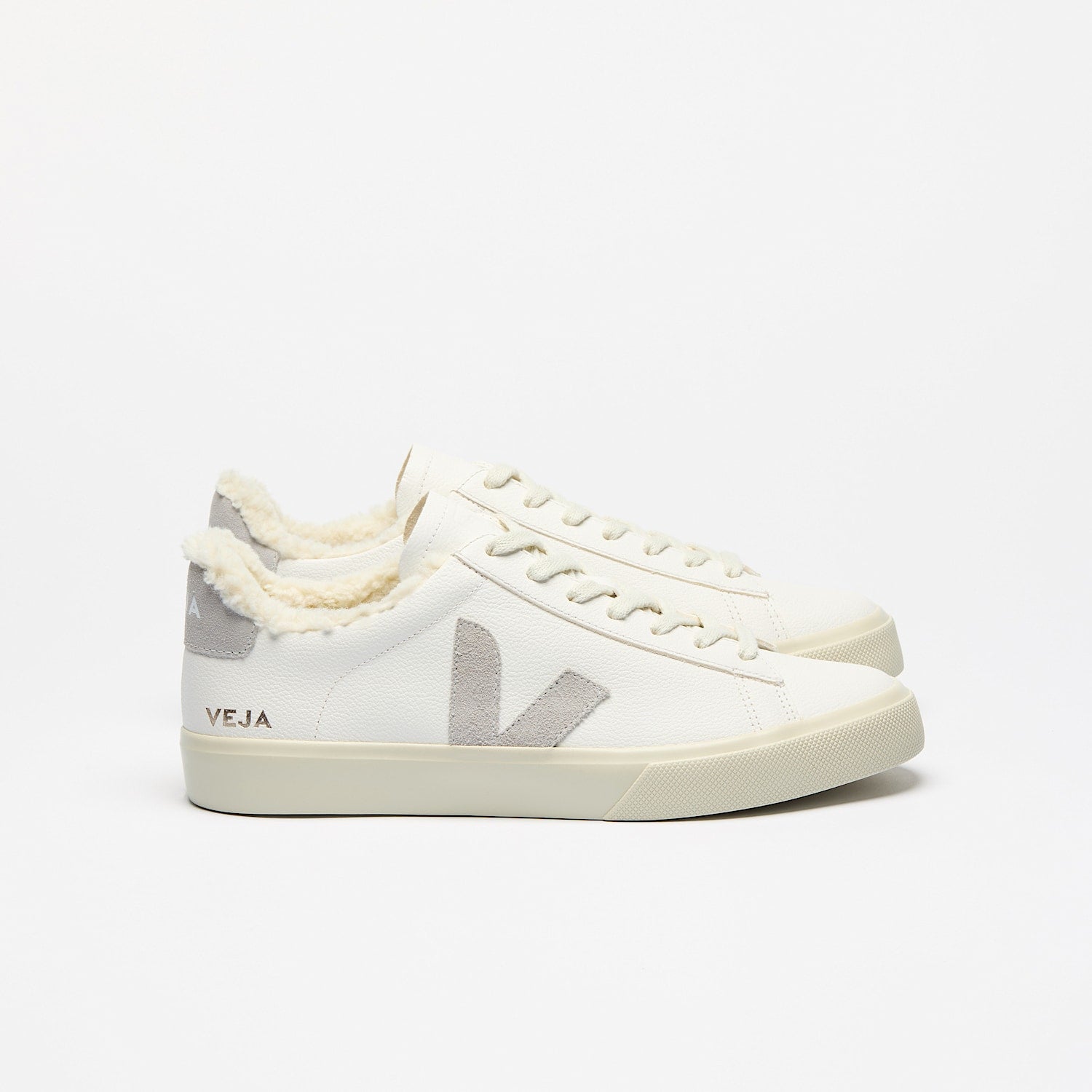 CAMPO FURED LEATHER WHITE LIGHT GREY | Women's Footwear | Veja | CW0520571A CAMPO FURED LEATHER WHITE LIGHT GREY | Women's Footwear | Veja | CW0520571A